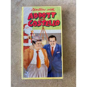 ABBOTT AND COSTELLO VHS - Christmas with Abbott and Costello 1952 - B & W - 1987